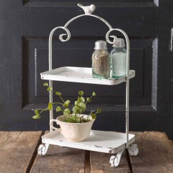 White Songbird Two-Tier Caddy